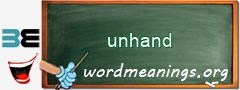 WordMeaning blackboard for unhand